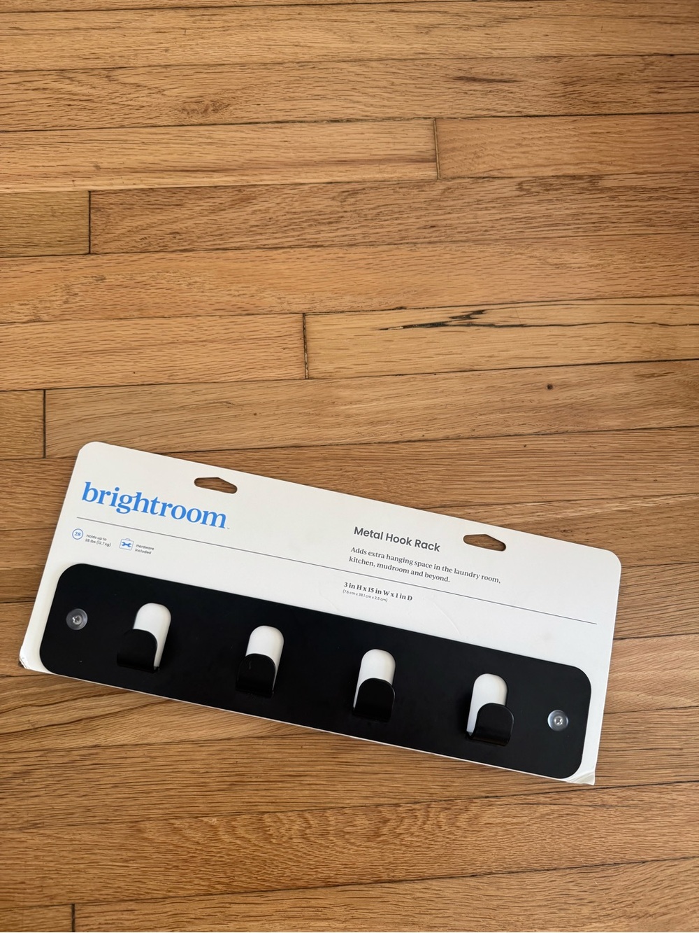 Brightroom Black Metal Hook Wall Rack